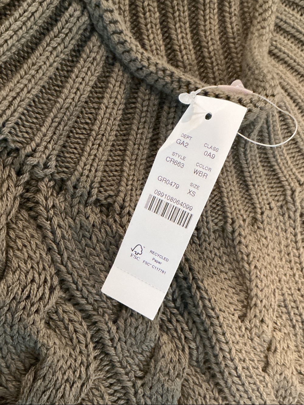 NWT j crew 2025 roll neck cable sweater xs - Picture 3 of 4